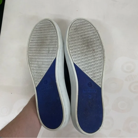 Rothy's women’s the original slip on sneaker black size 9.5 Slip-On Flats - Picture 5 of 9